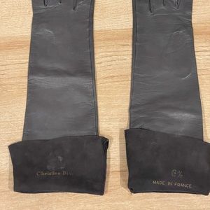 Christian Dior vintage leather gloves